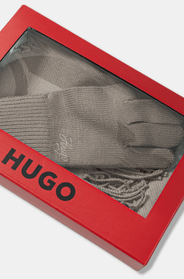 HUGO RED КОМПЛЕКТ ШАЛ С РЪКАВИЦИ 50551647 gallery image 4